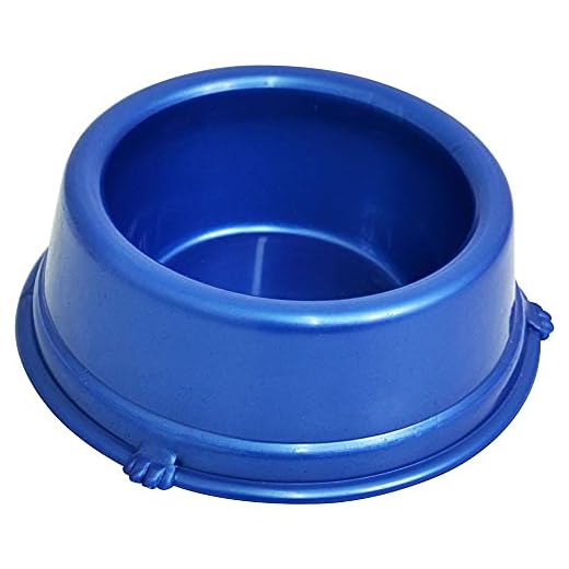 São Pet Mega Store 201-52 Comedouro Filhote Pequeno Perolizado, Azul, 300 ml