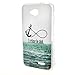 LG Optimus L90 Case , Leathlux Anchor Sea Skin Soft TPU Flexible Protective Rear Case Cover For LG Optimus L90 / D415 / D405