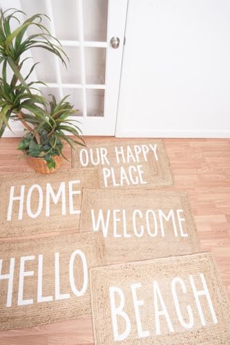 Tapete trenzado de yute C&F Home 56x91 cm marrón miniatura 4
