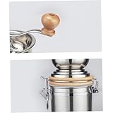 FUNOMOCYA Manuelle aus Handbetriebene Kaffeebohnenschleifmaschine für Tragbar Bedienen für Frischen Kaffeegenuss