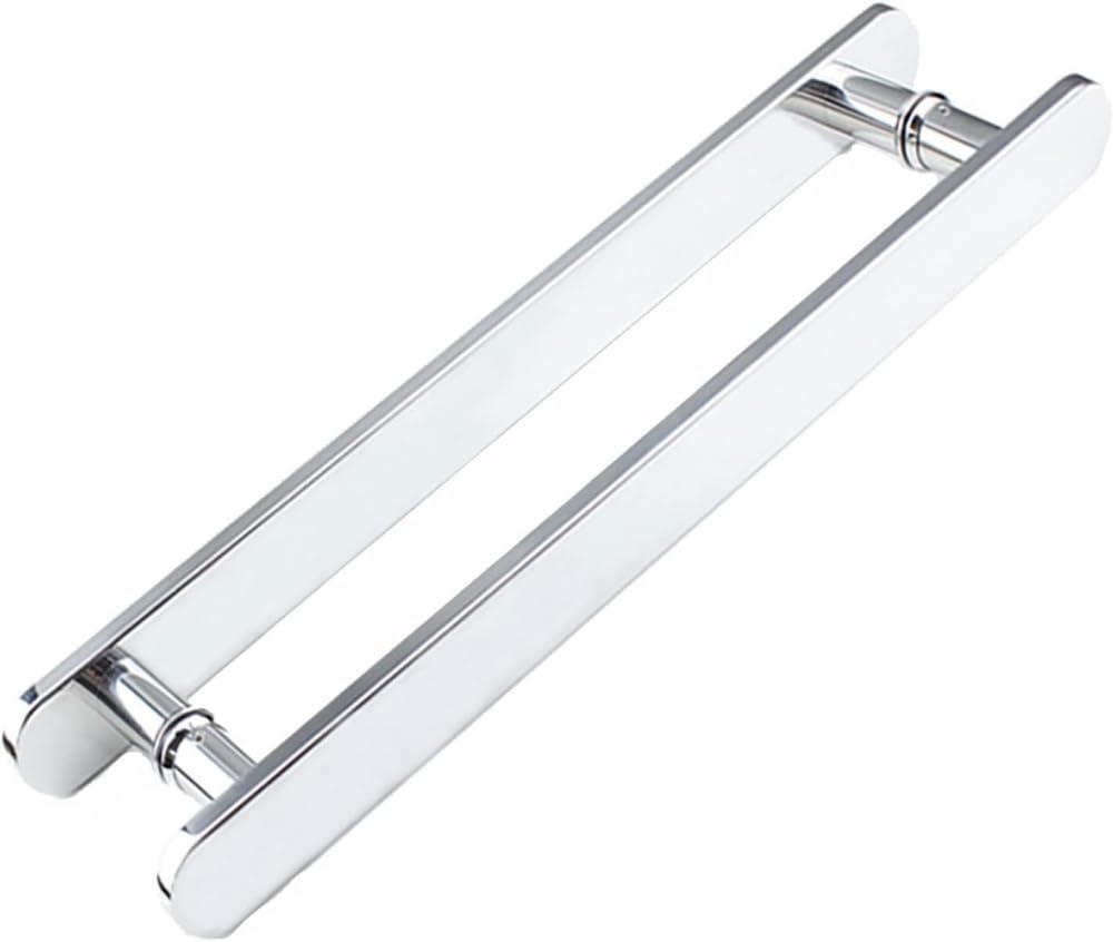 Tirador de puerta de cristal de ducha, piezas de repuesto de acero inoxidable, pomos de puerta corredera de baño para puertas de oficina, cocina, barra de agarre interna/externa, 400 mm