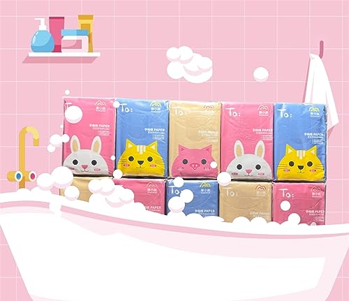 Image of DC DECORIO Tissue Papers (3 Ply, 8 Pulls Per Pack) | Pack of 2 | 100% Skin-safe Sleek Tissue Papers for Car, Bathroom, Bedroom, Office (Brown)