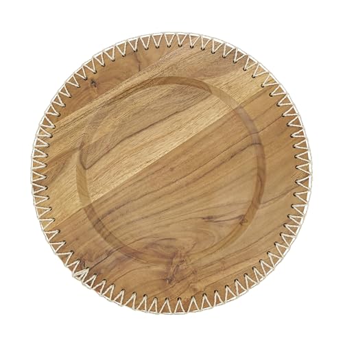 Set de 4 Platos Decorativos de Madera 13" miniatura 1