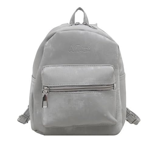 Stylish Silver Gray Mini Backpack