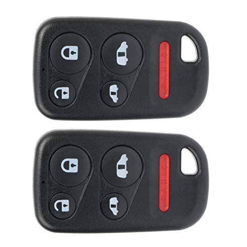 QINCHYE 2 Keyless Entry Remote Control Car Key Fob Fits for Honda Odyssey 2001for Honda Odyssey 2002 for Honda Odyssey 2003 for Honda Odyssey 2004 5 Buttons Black Replace OUCG8D-440H-A