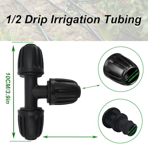 Miisshoney-Drip-Irrigation-Parts-12-Drip-Irrigation-Tubing-12-Drip-Irrigation-Fittings-Drip-Irrigation-Kit-Drip-Irrigation-Connectors-Drip-Irrigation-Tee-5-PCS