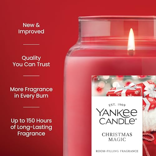Yankee Candle Christmas Magic Scented Candle, 22oz Large Jar with up to 150 Hour Burn Time, Giftable, Holidays - Image 4