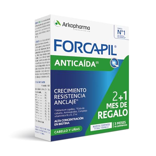 Arkopharma Forcapil Anticaída Pack Tratamiento 3 Meses, Ayuda a Reducir Caída del Cabello,...