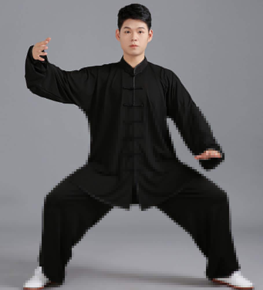 Kung Fu Damen Herren Anzug - Traditionelle Chinesische Kampfkunst Tai Chi Qigong Wing Chun Shaolin Wushu Lange Ärmel Training Freizeit Kleidung Uniform Jacke Hose