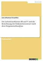 Die Lohnsteuerklassen III und V und die Berechnung der Einkommenssteuer nach dem Programmablaufplan 3668081581 Book Cover