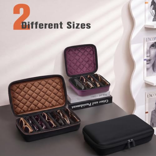Image of ProCase Hard Shell Travel Sunglasses Organizer, Portable Multiple Glasses Case for Travelling