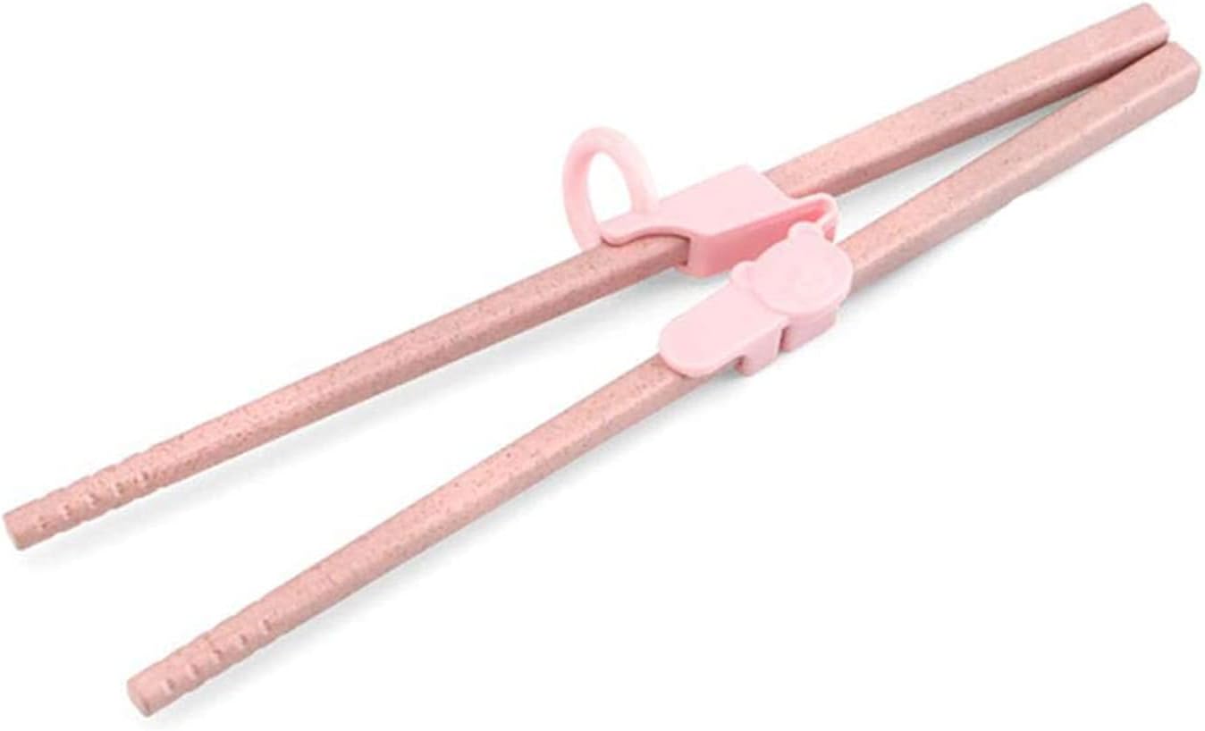 Detachable Training Chopsticks Helper Learning Eating Tool for Kid Baby Beginner Adult,3Pcs(Pink)