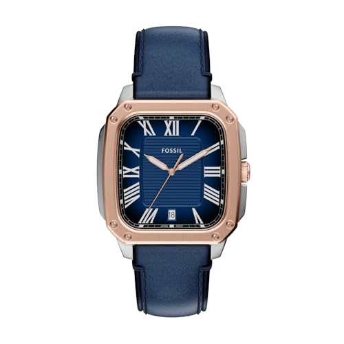 Image of Fossil Crosby Blue Quartz Leather Watch FS6149