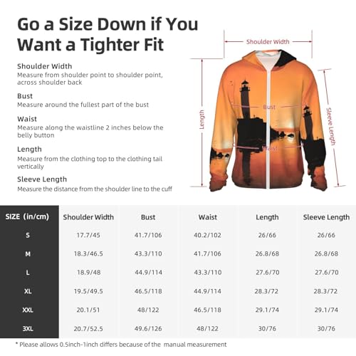 UPF 50+ Sun Protection Hoodie Long Sleeve Lighthouse Sunrise Sun Shirt Rash Guard Fishing Shirts for Men2