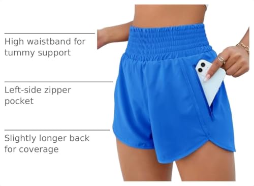 Image of BMJL 2.5 inch Athletic Shorts for Women Comfy High Waisted Short with Pocket