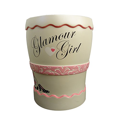 Zmaomaoy ElegantBath Collection - Glam Girl - Waste Basket