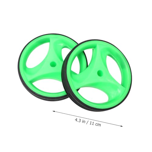 Set de ruedas de entrenamiento para bicicleta con ruedas auxiliares parpadeantes silenciosas y soporte de 12 pulgadas, accesorio estabilizador de equilibrio para bicicleta verde para niños miniatura 2