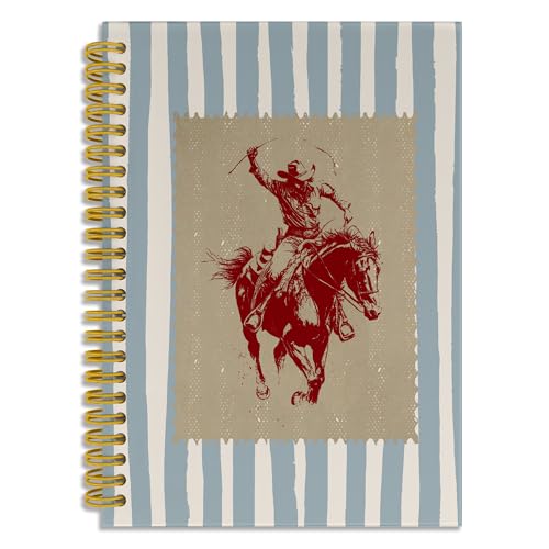 Cadeau de cowboy à spirale unique et carnet de notes vintage occidental