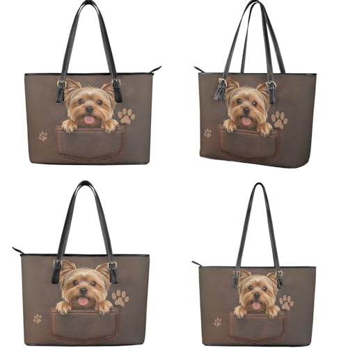 Bolso Tote con Asa Superior y Billetera para Mujer miniatura 4