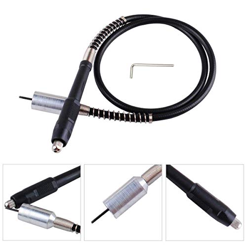 Image of DIY Crafts Pattern No # 5, Black Silver B, 108cm * 2cm for Dremel 3000 4000 Electric Drill Rotary Grinder Tool Attachments Flexible Shaft Fits P (Pattern No # 5, Black Silver B)