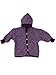 Produktbild Cosilana Baby Jäckchen mit Kapuze aus weichem Wollfleece, 60% Schurwolle kbT, 40% Baumwolle KBA (98/104, Lila-Melange)