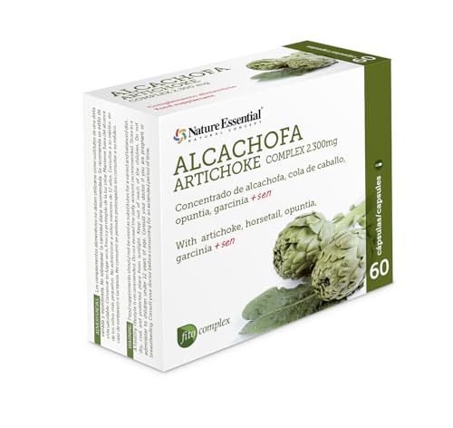 Nature Essential | Alcachofa Complex 2.300 mg | 60 Cápsulas | Con Cola de Caballo, Opuntia,...