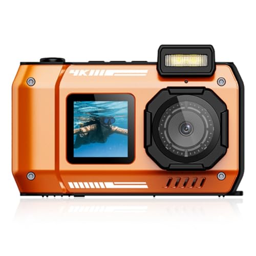 Caméra étanche D50 double écran pour réussir vos selfies de plongée en HD