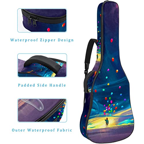 Hondank Housse pour guitare acoustique Paysage urbain avec groupe de gratte-ciels rembourré de 1 cm d’épaisseur Housse… - Les Beatles, Paul McCartney, John Lennon, RIngo Starr, George Harrison Hondank Housse pour guitare acoustique Paysage urbain avec groupe de gratte-ciels rembourré de 1 cm d'épaisseur Housse… – Image 5