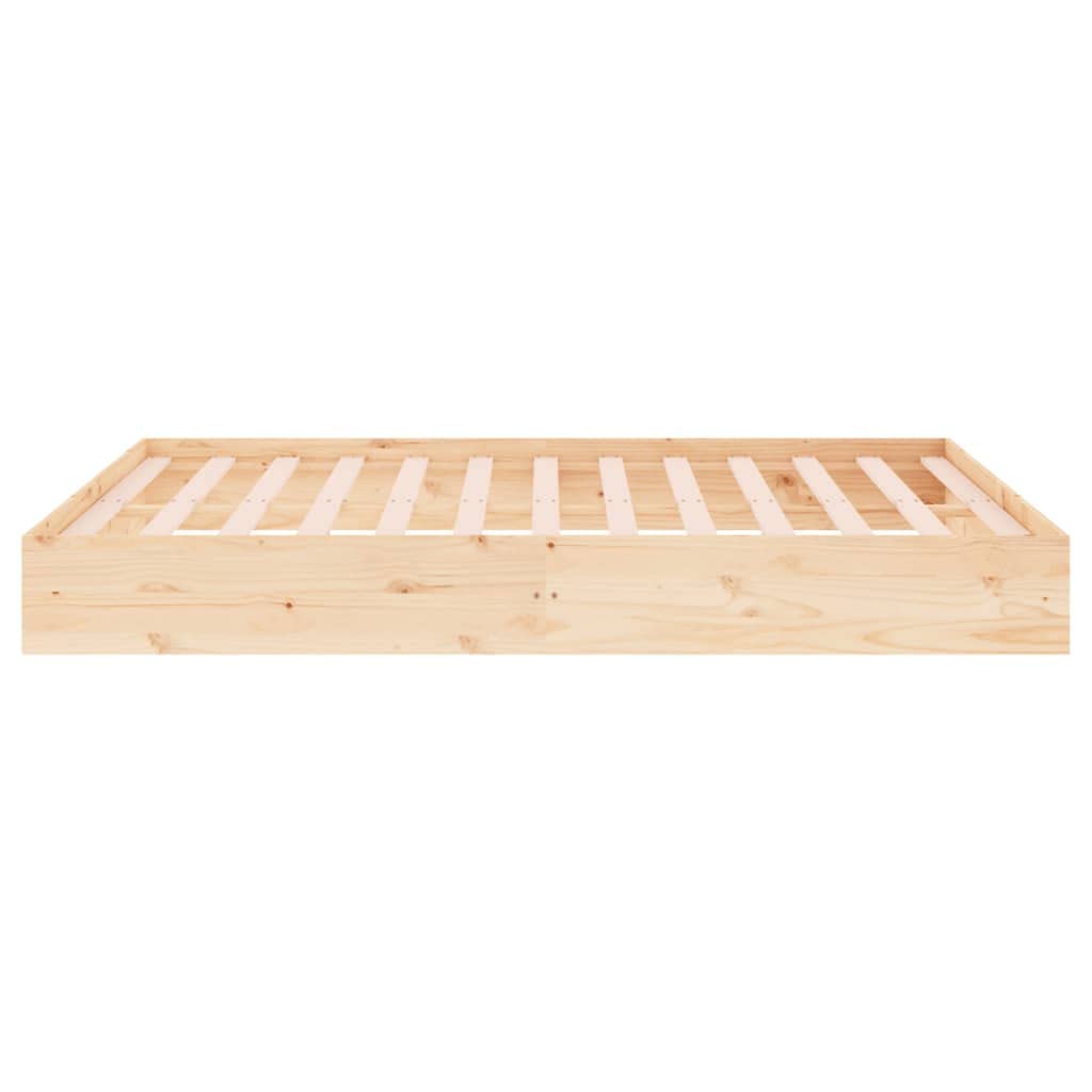 vidaXL Massivholzbett Bettgestell Lattenrost Doppelbett Bettrahmen Bett Schlafzimmerbett Holzbett Schlafzimmermöbel Kiefer 120x200cm