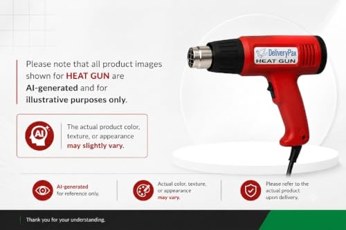 Image of Delivery Pax Hot Gun Machine for Packing Wrapping 2000W WITH 6 MONTHS WARRANTY Heat Gun Machine Dual Temperature | Hot Air Gun for paint removal, sticker removal | Heat Gun for Shrink Wrapping