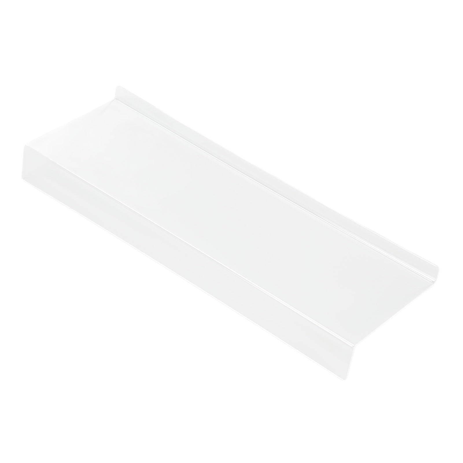 Polished Finish Keyboard Riser Wide Applicability Acrylic Tilted Computer Keyboard Holder for Office (Black) (Transparent)