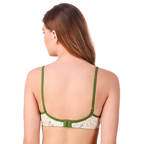 Image of Fasense Women Floral Print Cotton Non Padded Wire Free Bra BV002