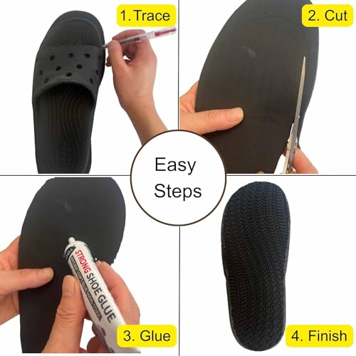 Reparador de suelas de goma antideslizante 4mm par miniatura 5