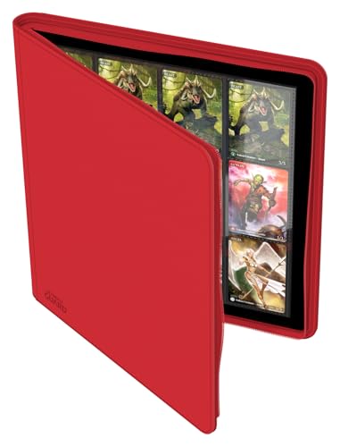 Image of Ultimate Guard Zipfolio 480 - 24 Pocket XenoSkin (Quadrow) Red