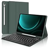Tastatur Hülle für Tab S9/S9 FE 2023 - Die kabellose Tastatur Hülle ist perfekt kompatibel mit Ihrem Samsung Galaxy Tab S9 11 zoll 2023 (SM-X710/X716B/X718U), Samsung Galaxy Tab S9 FE 10.9 zoll 2023 (Modelo: SM-X510/SM-X516B).Gilt nicht für andere Modelle.