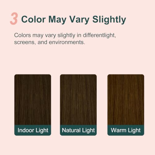 Image of Easyouth Human Hair Ponytail Extension, 14 Inch 70G, Medium Brown, Add Length and Volume, Hair Extensions Ponytail for Women Daily Work