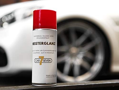 car7seven Meisterglanz, Universal Glanzspray, Pflegespray für Reifen, alle Gummidichtungen und Kunststoffteile