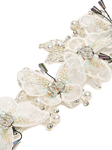 Image of YouBella Fashion Jewellery Butterfly Shape Hair Chain Hair Accessories for Girls and Women