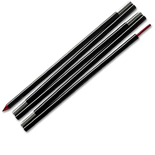 Eaarliyam Carpa Postes de Soporte 5 Sección de aleación de Aluminio Ajustable telescópico Camping Bares Plegables Polos Kit para Refugios toldos Exteriores Negro Cover