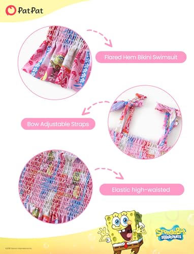 Image of SPONGEBOB SQUAREPANTS Family Matching Swimwear Set, UPF 50+ Quick-Dry Beachwear for Girls，Boys,Women & Men, Multicolor