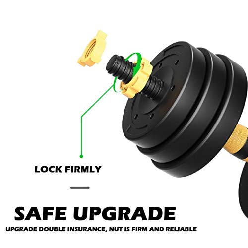YADEOU Adjustable Weights Dumbbell Barbell Set, Free Weights Set with Connecting Rod 88lb,for Men Women Home Gym Fitness,Weight Set Gym Workout Exercise Training - Thumbnail 5