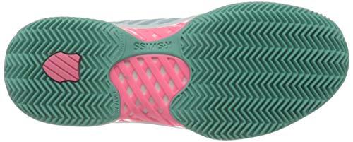 Image of K-Swiss Performance Women's Tennis Shoes, Blue (Aruba Blue /White /Soft Neon Pink 439), 6.5 UK