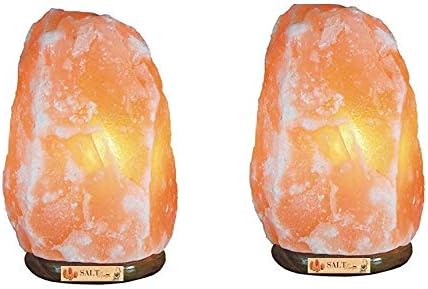 Salt Lamps Pack of 2/4-6 KG Natural Himalayan Pink Crystal Rock Salt Lamp with CE Approved Switch and Plug 100% Premium Quality Hand Made Carved Lamps