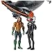 DC Comics, Aquaman vs Black Manta Battle Set, 4-inch Action Figures, Manta Sub with Lights & Sounds, Collectible Superhero Kids Toys for Boys & Girls