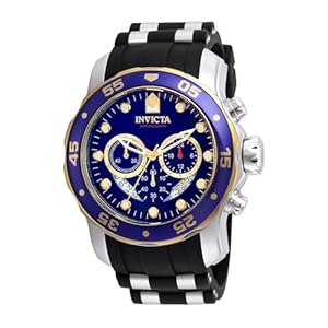 Invicta Men’s ‘Pro Diver’ Quartz Stainless Steel and Silicone Watch