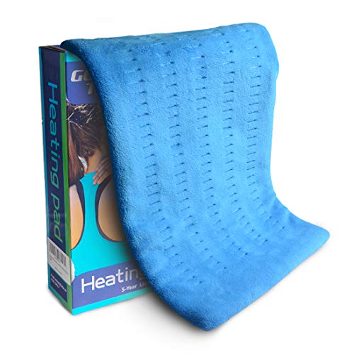 Heating Pad Fast-Heating Technology for Back/Waist/Abdomen/Shoulder/Neck Pain and Cramps Relief - Moist and Dry Heat Therapy with Auto-Off Hot Heated Pad by GOQOTOMO-HF-B