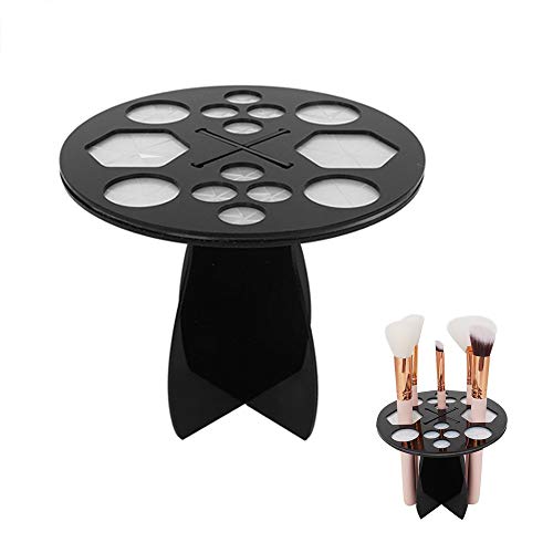 Oacryliby Makeup Brush Drying Rack, Collapsible Small Round Paint Brush Drying holder Air Tree tower,Brushes cleaner Organizer Stand,Silicone Horizontal brush cleaner kit Upside Down