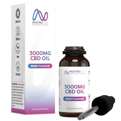3000mg CBD Oil High Strength CBD Oil for Anxiety Stress and Sleep Support Pleasant Tasting Drops with MCT for Daily Wellness (Berry)