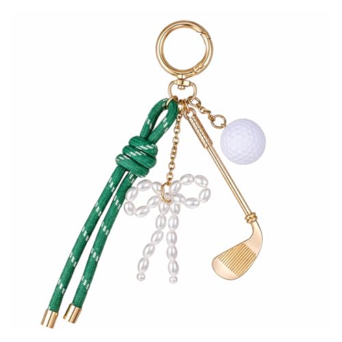 Golf Club Keychain, Mini Alloy Golf Gifts Keychain for Men