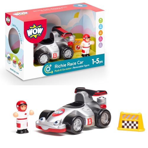WOW Toys 10343Z Richie Race Car keiner, Black/Silver/Red